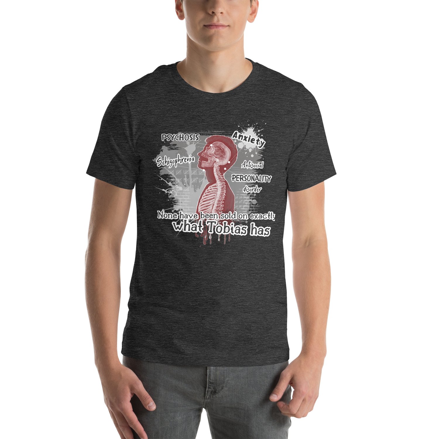 Image of Officially licensed Leigh Rivers Psychotic obsession Tobias Unisex t-shirt