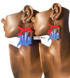 4th Of July Detroit Earrings 