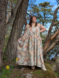 Image 1 of Pastel Patchwork Print Dress