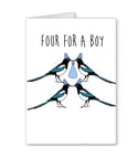 Four for a Boy - Baby Boy Card