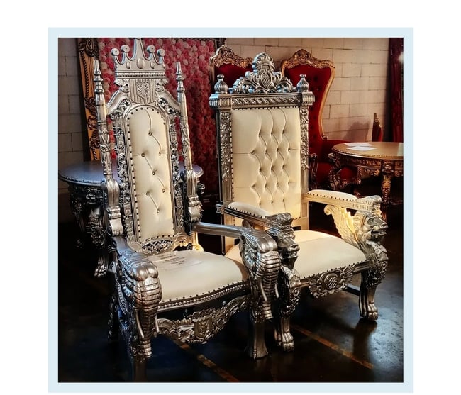 Queen and King Throne Chairs