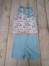 Image 1 of 12/18M Rainbow Tankini w/ Boy Shorts 