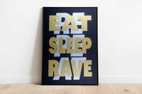 Image 2 of Eat Sleep Rave Repeat / metallic colourways
