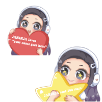 Customized Name - Janinja loves YOU