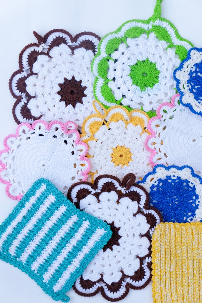 Vintage Swedish Pot Holders 