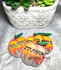 Image 2 of Atlanta Peach Earrings 