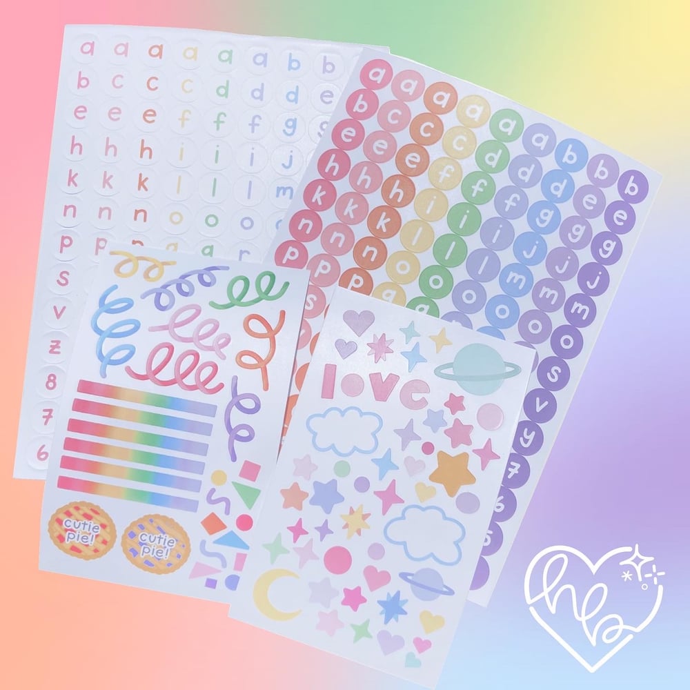 Image of DECO STICKER SHEETS!