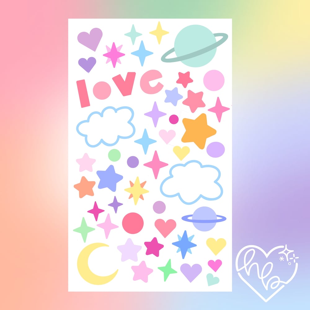 Image of DECO STICKER SHEETS!