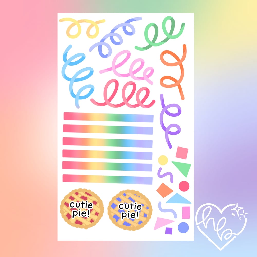 Image of DECO STICKER SHEETS!