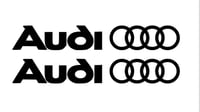 Image 2 of X2 large Audi logo Stickers 