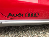 Image 3 of X2 large Audi logo Stickers 