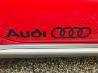 Image 4 of X2 large Audi logo Stickers 