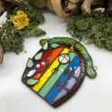 Rainbow Fairy Door Suncatcher 