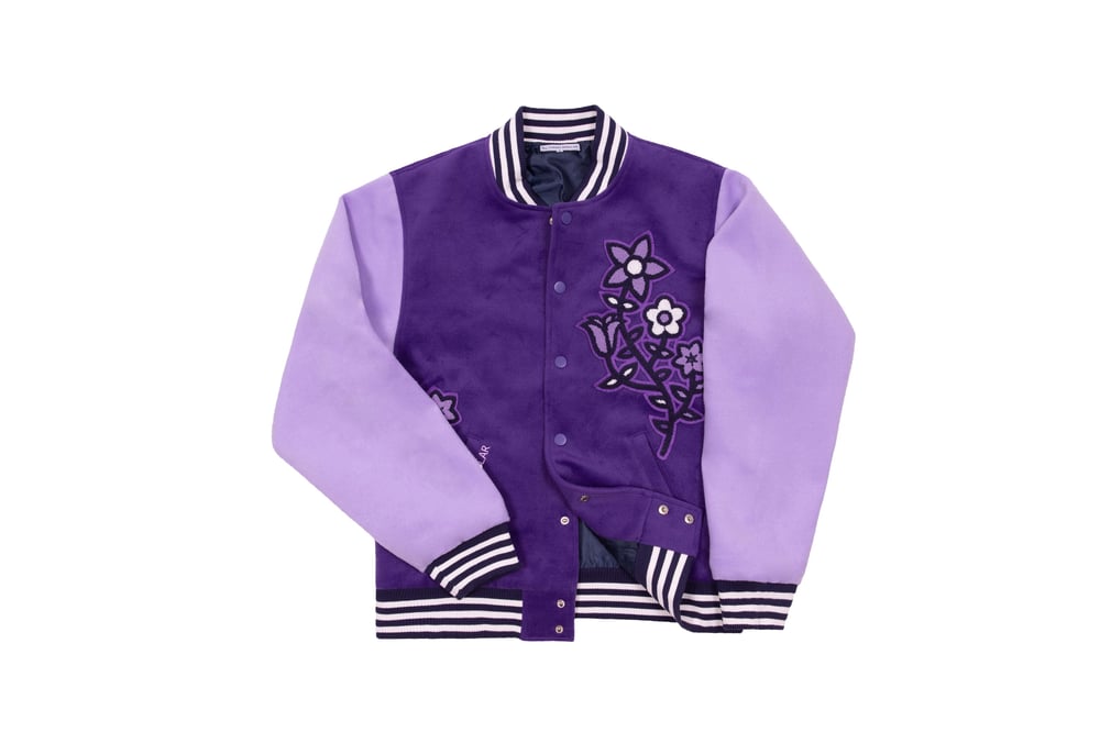 Image of ATR FLORAL VARSITY JACKET