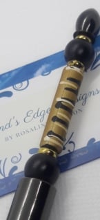 Image 1 of Brown Stripe Fashionista Pen