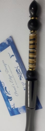 Image 2 of Brown Stripe Fashionista Pen