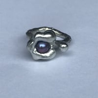 Image 1 of Orbit Purple Pearl Ring | Size 6
