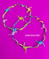 LARGE CANDY BARBED WIRE HOOPS 