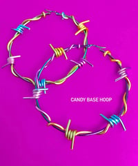 Image 3 of LARGE CANDY BARBED WIRE HOOPS 