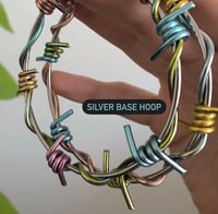 Image 5 of LARGE CANDY BARBED WIRE HOOPS 