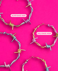 Image 4 of LARGE CANDY BARBED WIRE HOOPS 