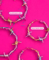 Image 4 of LARGE CANDY BARBED WIRE HOOPS