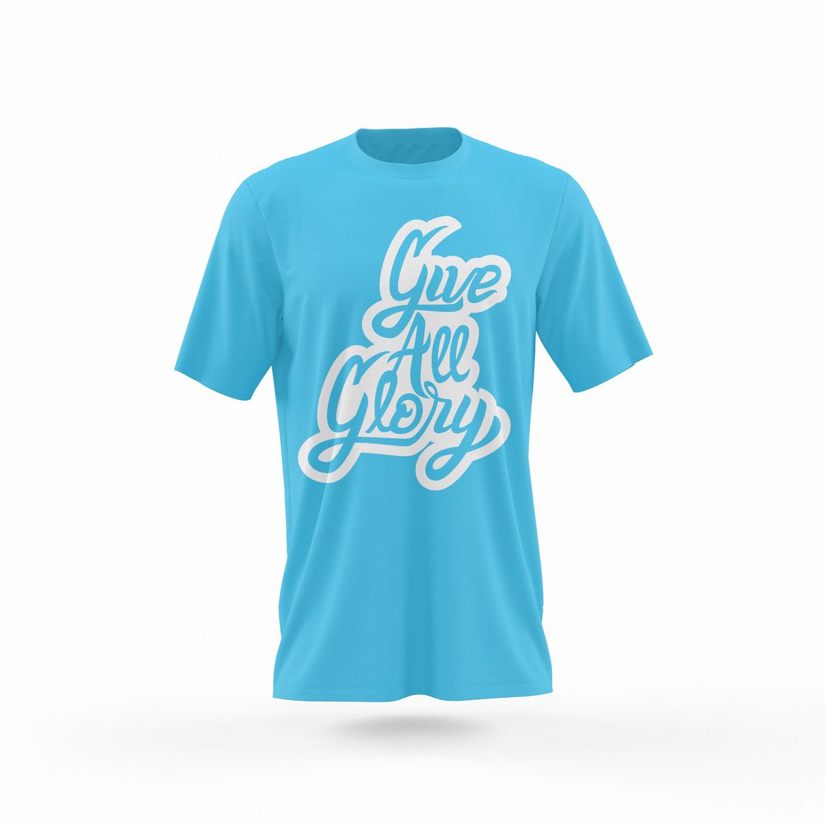 Image of Give All Glory T-Shirt (Aqua)