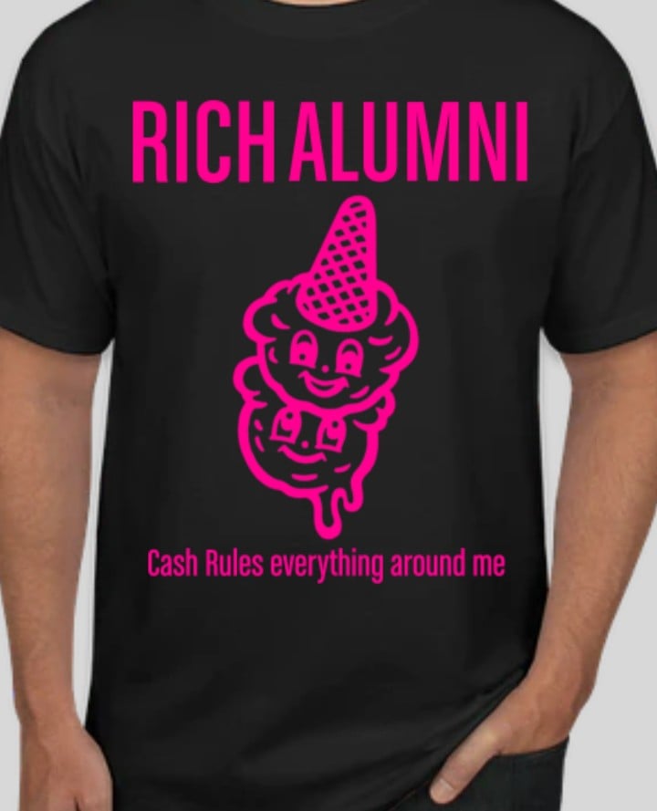 Image of Rich Alumni cream t-shirt