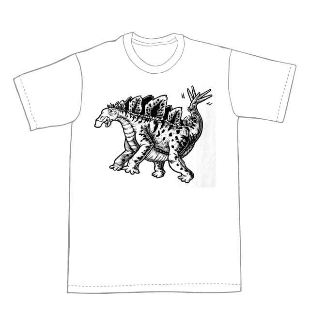 Stegosaurus T-shirt (A1) **FREE SHIPPING**
