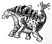 Image 5 of Stegosaurus T-shirt (A1) **FREE SHIPPING**
