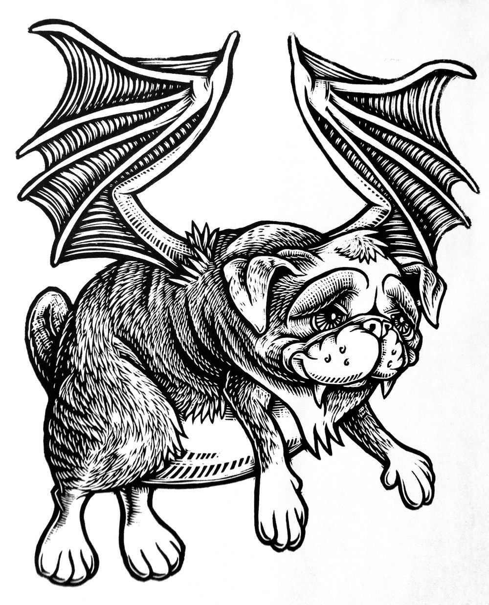 Bob the BatPug T-shirt **FREE SHIPPING**