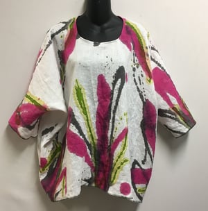 Image of Lorna Top - European Linen - Hand Painted