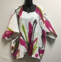 Image 3 of Lorna Top - European Linen - Hand Painted
