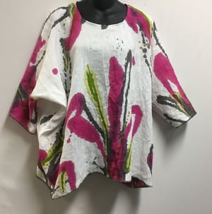 Image of Lorna Top - European Linen - Hand Painted