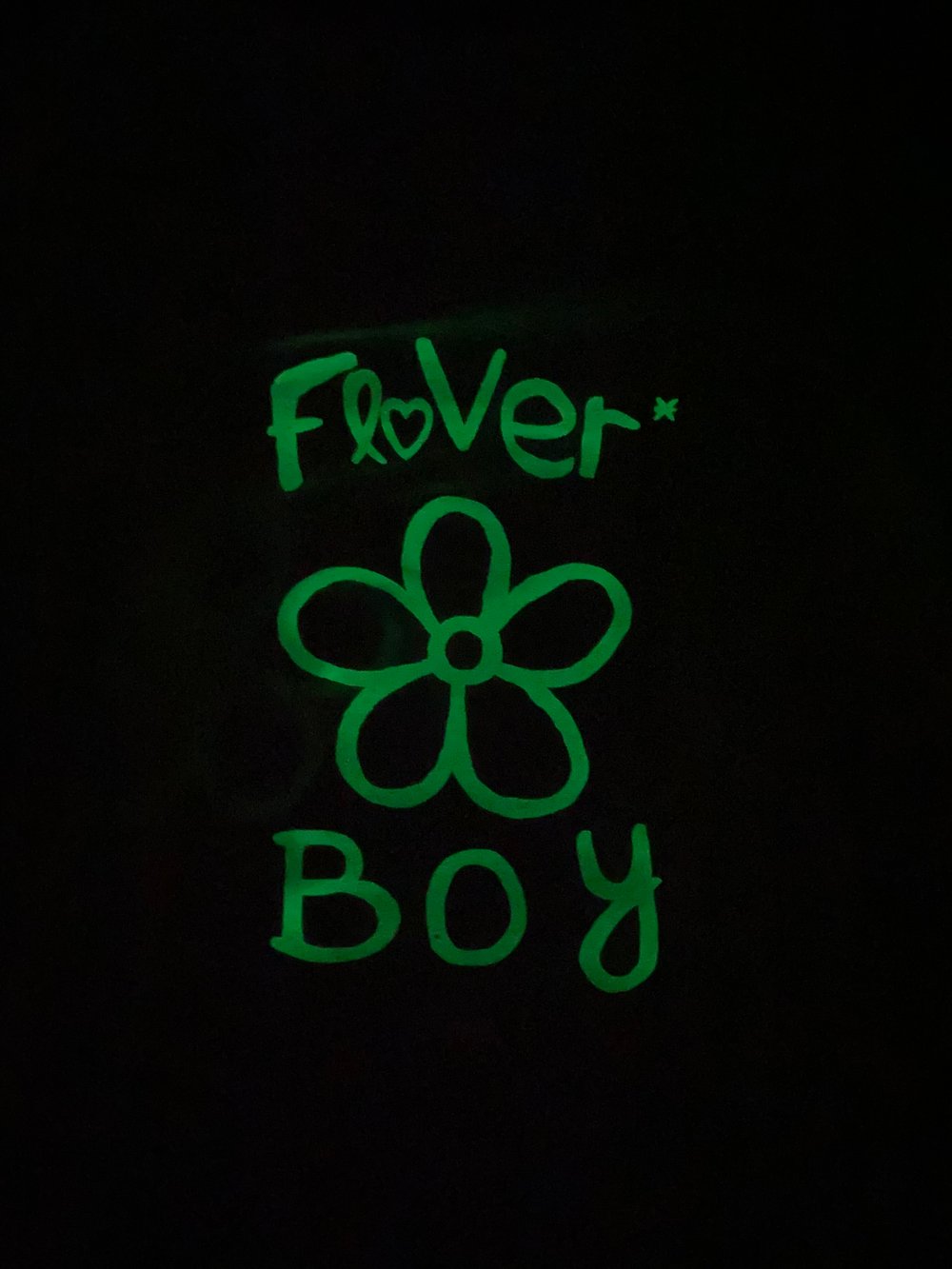 floVer* boy Turquoise Glow In The Dark