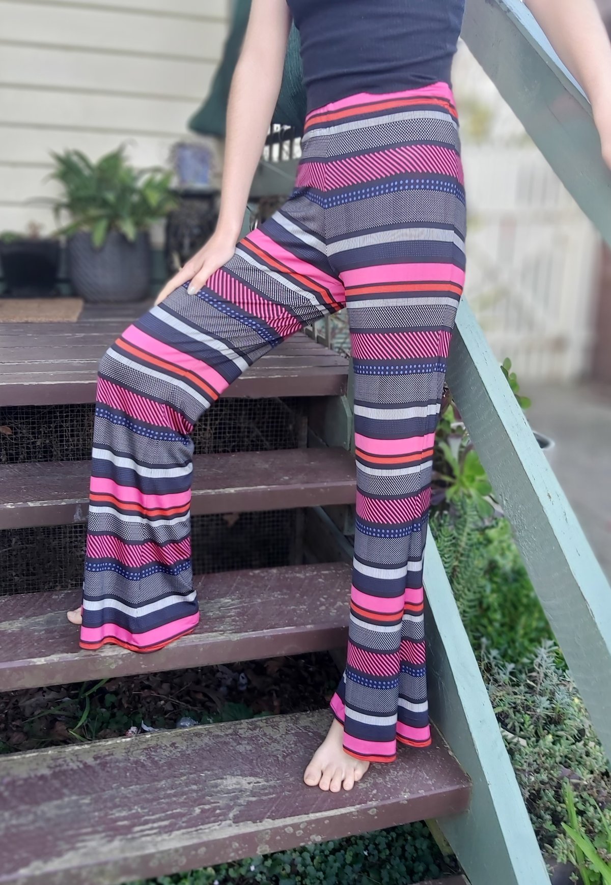 Image of Kat Pants - pink/red/black