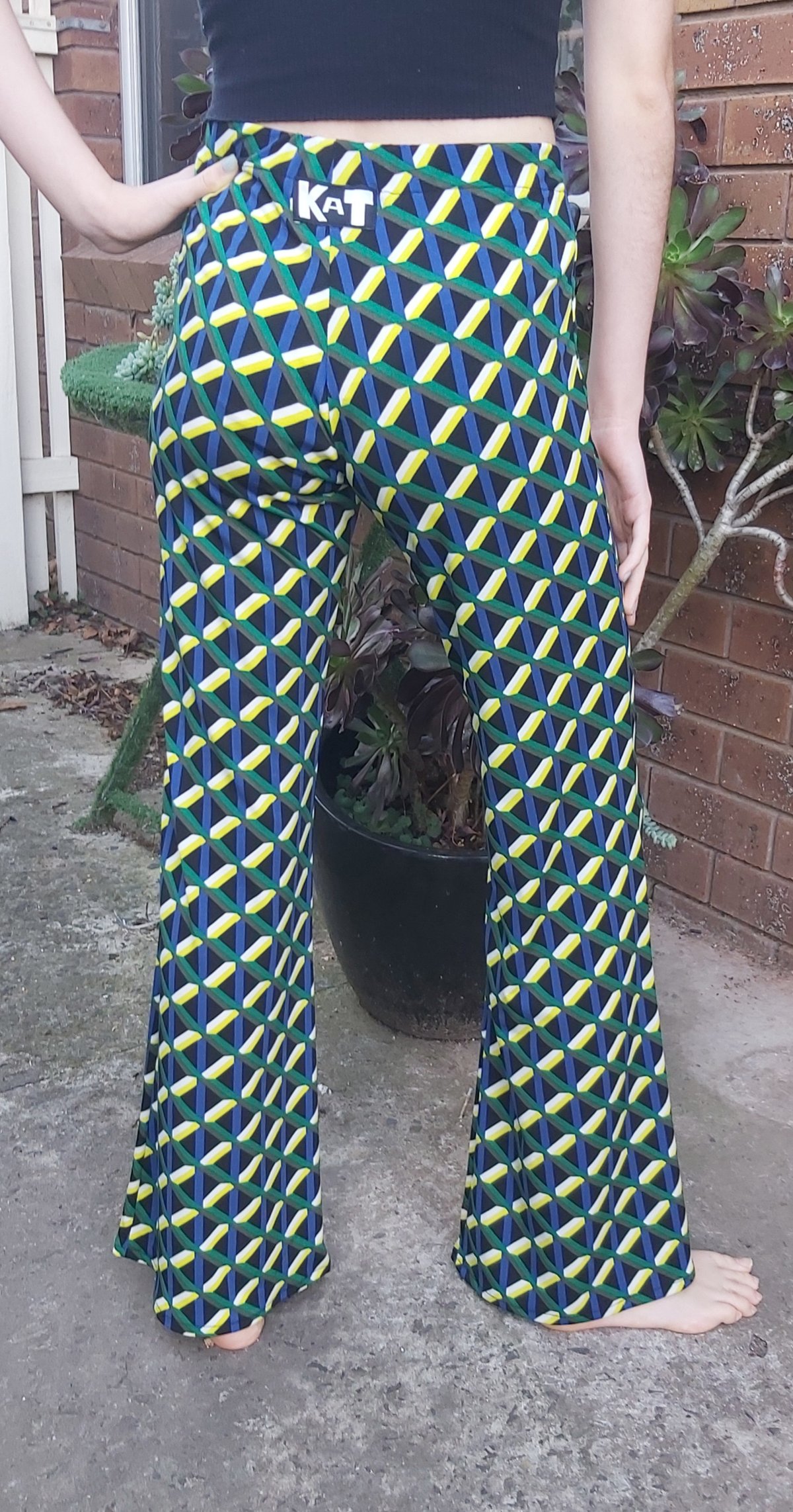 Image of KAT Pants blue/green/yellow