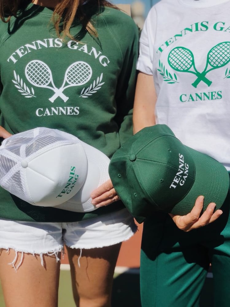 Image of Casquette N├йopr├иne BLANCHE ou VERTE Tennis gang
