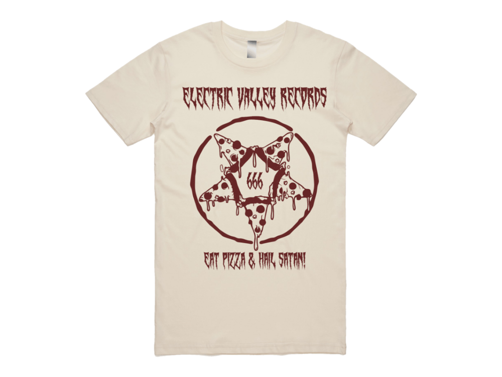 Image of Occult Pizza T-shirt (Natural / Red)
