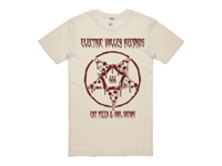 Occult Pizza T-shirt (Natural / Red)
