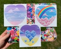 Image 1 of heart prints/stickers