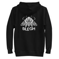 Image 1 of MOTH SKULL BLEGH HOODIE