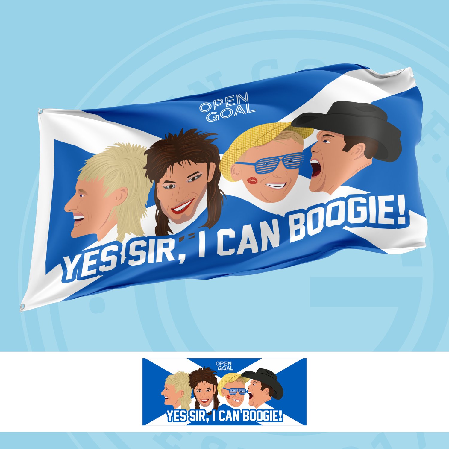 Image of Yes Sir, I Can Boogie - Open Goal Euro 2020 Flag