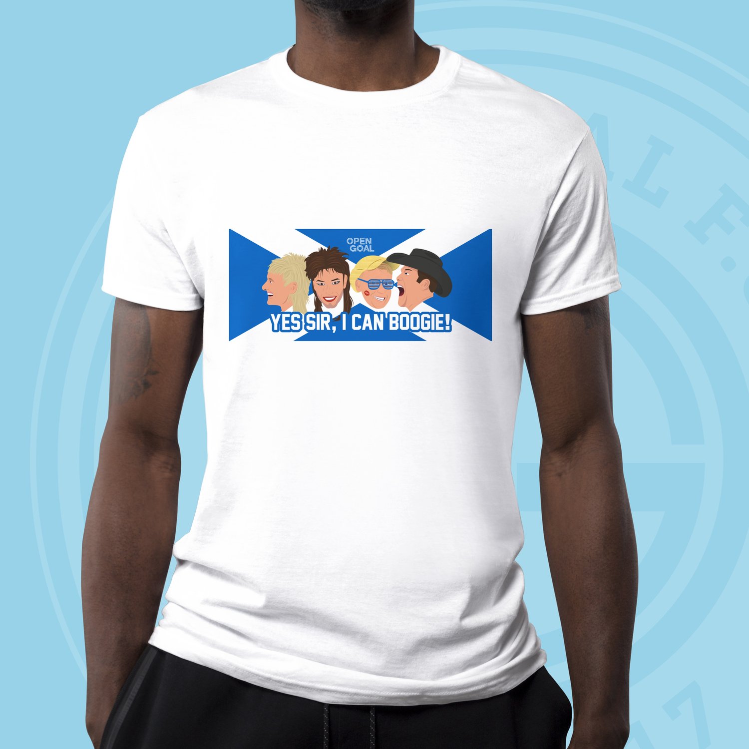 Image of Yes Sir, I Can Boogie - Open Goal Euro 2020 Tshirt  (White)