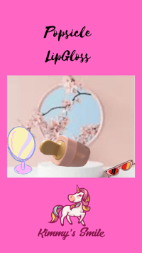My popsicle is drippin gloss