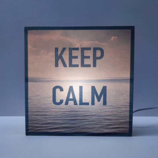 Image of Keep Calm, lámpara dual.