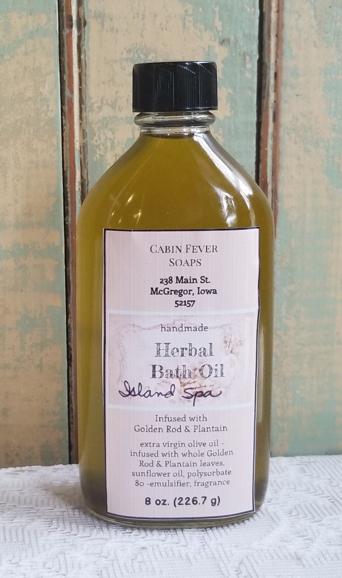 Image of Herbal Bath Oil - Goldenrod/Plantain 8 oz, 4 oz