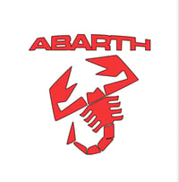 X1 Small Abarth Sticker 