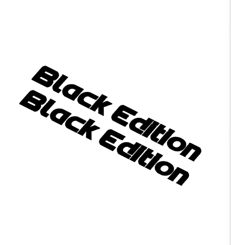 X2 Black Edition Stickers | QsCustom