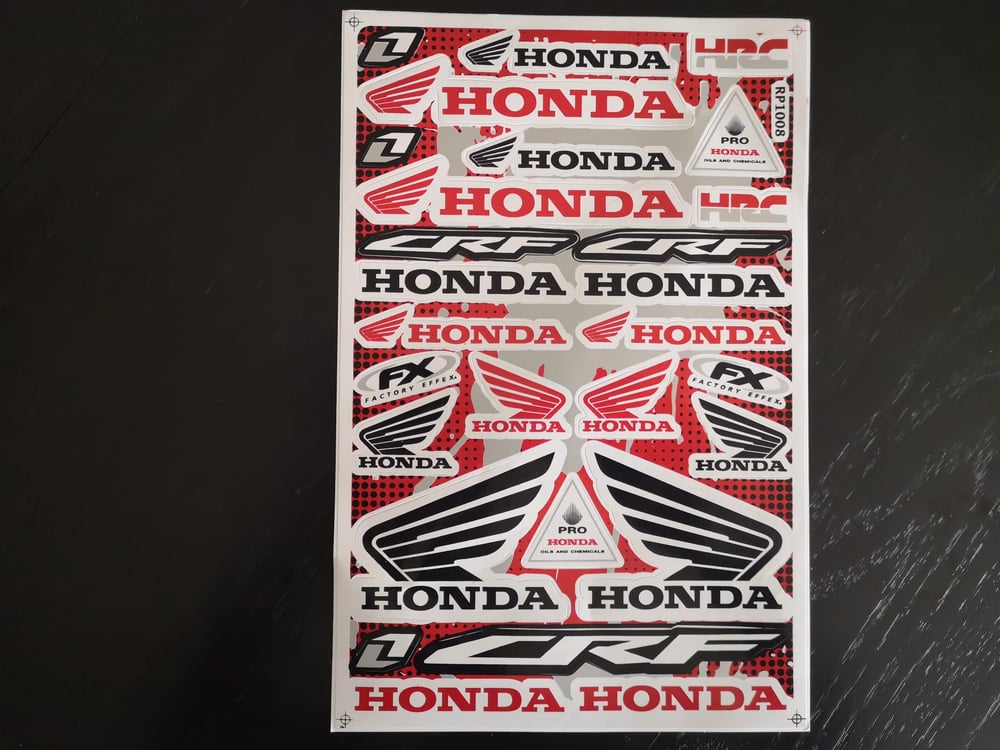 Honda Decal Sheets